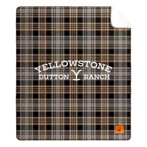 Yellowstone Silk Touch Sherpa Reverse Throw, 60 x 70